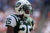 MIAMI - SEPTEMBER 07:  Kerry Rhodes #25 of the New York Jets looks on against the Miami Dolphins at Dolphin Stadium on September 7, 2008 in Miami, Florida. The Jets won 20-14.  (Photo by Doug Benc/Getty Images)