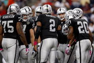 HOUSTON - OCTOBER 04:  Quarterback JaMarcus Russell #2 of the Oakland Raiders at Reliant Stadium on October 4, 2009 in Houston, Texas.  (Photo by Ronald Martinez/Getty Images)