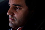 FONTANA, CA - OCTOBER 09:  Juan Pablo Montoya, driver of the #42 Target Chevrolet, prepares to drive during practice for the NASCAR Sprint Cup Series Pepsi 500 at Auto Club Speedway on October 9, 2009 in Fontana, California.  (Photo by Chris Graythen/Getty Images)