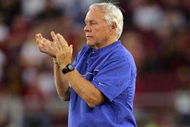PALO ALTO, CA - SEPTEMBER 19:  San Jose State Spartans head coach Dick Tomey cheers on his team during their game against the Stanford Cardinal at Stanford Stadium on September 19, 2009 in Palo Alto, California.  (Photo by Ezra Shaw/Getty Images)