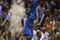 ORLANDO, FL - MAY 30: LeBron James #23 of the Cleveland Cavaliers throws powder in the air before Game Six of the Eastern Conference Finals against the Orlando Magic during the 2009 Playoffs at Amway Arena on May 30, 2009 in Orlando, Florida. NOTE TO USER: User expressly acknowledges and agrees that, by downloading and or using this photograph, User is consenting to the terms and conditions of the Getty Images License Agreement  (Photo by Elsa/Getty Images)