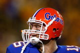 BATON ROUGE, LA - OCTOBER 10:  Quarterback Tim Tebow #15 of the Florida Gators warms up before facing the Louisiana State University Tigers at Tiger Stadium on October 10, 2009 in Baton Rouge, Louisiana.  (Photo by Kevin C. Cox/Getty Images)