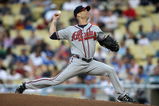 LOS ANGELES, CA - JULY 09:  Pitcher Tim Hudson #15 of the Atlanta Braves throws a pitch against the Los Angeles Dodgers on July 9, 2008 at Dodger Stadiium in Los Angeles, California.   The Dodgers won 2-1.  (Photo by Stephen Dunn/Getty Images)