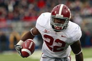 OXFORD, MS - OCTOBER 10: Mark Ingram #22 of the Alabama Crimson Tide runs for yardage in their college football game against the Mississippi Rebels at Vaught-Hemingway Stadium on October 10, 2009 in Oxford, Mississippi. (Photo by Dave Martin/Getty Images)