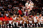 NEW YORK - JANUARY 30:  The St John's Red Storm watch on during their loss against the Georgetown Hoyas at Madison Square Garden on January 30, 2008 in New York City.  (Photo by Nick Laham/Getty Images)