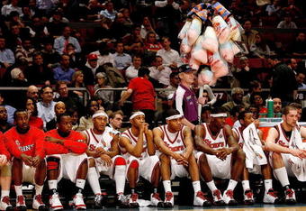 NEW YORK - JANUARY 30:  The St John's Red Storm watch on during their loss against the Georgetown Hoyas at Madison Square Garden on January 30, 2008 in New York City.  (Photo by Nick Laham/Getty Images)
