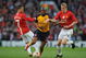 MANCHESTER, ENGLAND - APRIL 29: Abou Diaby of Arsenal battles for the ball with Darren Fletcher of Manchester United during the UEFA Champions League Semi Final First Leg match between Manchester United and Arsenal at Old Trafford on April 29, 2009 in Manchester, England. (Photo by Shaun Botterill/Getty Images)