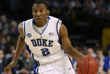 BOSTON - MARCH 26:  Nolan Smith #2 of the Duke Blue Devils dribbles against the Villanova Wildcats during the NCAA Men's Basketball Tournament East Regionals at TD Banknorth Garden on March 26, 2009 in Boston, Massachusetts.  (Photo by Elsa/Getty Images)
