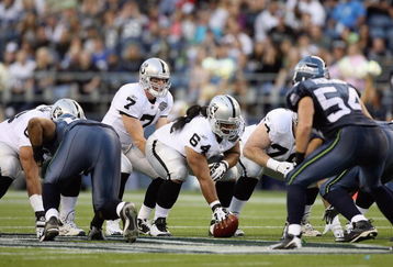SEATTLE - SEPTEMBER 03:  Quarterback Jeff Garcia #7 of the Oakland Raiders at the line of scrimmage during the game against the Seattle Seahawks on September 3, 2009 at Qwest Field in Seattle, Washington. (Photo by Otto Greule Jr/Getty Images)  