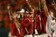 MIAMI GARDENS, FL - OCTOBER 3:   Head coach Bob Stoops of the Oklahoma Sooners celebrates the touchdown scored by wide receiver Cameron Kenney #6 (not pictured) in the first quarter of the game against the Miami Hurricanes on October 3, 2009 at Landshark Stadium in Miami Gardens, Florida. (Photo by Doug Benc/Getty Images)