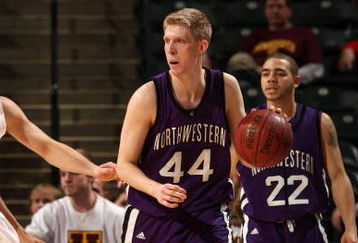 INDIANAPOLIS - MARCH 12:  Kevin Coble #44 of the Northwestern Wildcats handles the ball against the Minnesota Golden Gophers during the first round of the Big Ten Men's Basketball Tournament at Conseco Fieldhouse on March 12, 2009 in Indianapolis, Indiana.  (Photo by Jonathan Daniel/Getty Images)