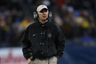 NASHVILLE, TN - DECEMBER 31:  Head coach Bobby Johnson of the Vanderbilt Commodores looks on against the Boston College Eagles during the Gaylord Hotels Music City Bowl at LP Field on December 31, 2008 in Nashville, Tennessee.  (Photo by Andy Lyons/Getty Images)
