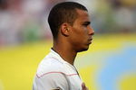 SEATTLE - JULY 04:  Charlie Davies #9 of USA stands for the National Anthem before the 2009 CONCACAF Gold Cup game against Grenada on July 4, 2009 at Qwest Field in Seattle, Washington. (Photo by Otto Greule Jr/Getty Images) 