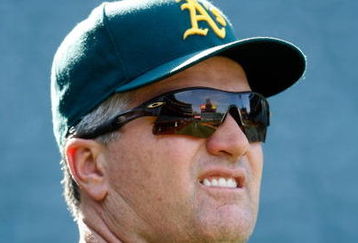 ANAHEIM, CA - AUGUST 29:  Oakland Athletics manager Bob Geren looks on during batting practice prior to the game against the Los Angeles Angels of Anaheim at Angel Stadium on August 29, 2009 in Anaheim, California.  (Photo by Jeff Gross/Getty Images)