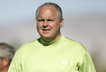 UNITED STATES - JANUARY 21:  Rush Limbaugh during the fourth round of the Bob Hope Chrysler Classic held at The Classic Club in Palm Desert, California on Saturday, January 21, 2006  (Photo by Sam Greenwood/Getty Images)