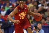 MINNEAPOLIS - MARCH 22:  DeMar DeRozan #10 of the USC Trojans brings the ball up court against the Michigan State Spartans during the second round of the NCAA Division I Men's Basketball Tournament at the Hubert H. Humphrey Metrodome on March 22, 2009 in Minneapolis, Minnesota. Michigan State won 74-69. (Photo by Jonathan Daniel/Getty Images)