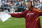 CHARLOTTE, NC - OCTOBER 11:  Head coach Jim Zorn of Washington Redskins watches on against the Carolina Panthers at Bank of America Stadium on October 11, 2009 in Charlotte, North Carolina.  (Photo by Streeter Lecka/Getty Images)