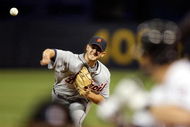 MINNEAPOLIS - OCTOBER 06:  Starting pitcher Rick Porcello #48 of the Detroit Tigers pitches during the American League Tiebreaker game against  the Minnesota Twins on October 6, 2009 at Hubert H. Humphrey Metrodome in Minneapolis, Minnesota.  (Photo by Jamie Squire/Getty Images)
