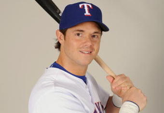 SURPRISE, ARIZONA - FEBRUARY 24: Frank Catalanotto #27  of the Texas Rangers during photo day at Surprise Stadium on February 24, 2009 in Surprise, Arizona. (Photo by: Harry How/Getty Images)