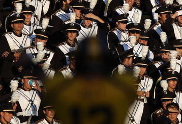BERKELEY, CA - OCTOBER 03:  Members of the California Golden Bears band look on against the USC Trojans at Memorial Stadium on October 3, 2009 in Berkeley, California.  (Photo by Jed Jacobsohn/Getty Images)