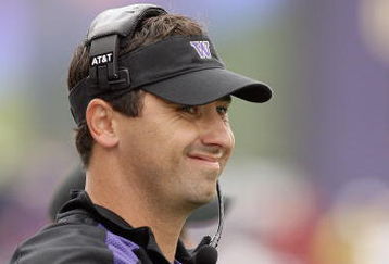 SEATTLE - SEPTEMBER 19:  Head coach Steve Sarkisian of the Washington Huskies watches the action during the game against the USC Trojans on September 19, 2009 at Husky Stadium in Seattle, Washington. The Huskies defeated the Trojans 16-13. (Photo by Otto Greule Jr/Getty Images) 