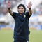 BUENOS AIRES, BUENOS AIRES - MARCH 28: Argentine manager Diego Maradona waves to the fans prior to the 2010 FIFA World Cup South African qualifier match between Argentina and Venezuela at River Plate Stadium on March 28, 2009 in Buenos Aires, Argentina.  (Photo by Photogamma/Getty Images)