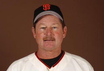 SCOTTSDALE, AZ - FEBRUARY 27:  Carney Lansford of the San Francisco Giants poses for a photo during Spring Training Photo Day at Scottsdale Stadium in Scottsdale, Arizona.  (Photo by Chris Graythen/Getty Images)