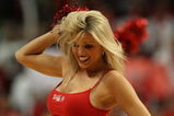 CHICAGO - APRIL 30: A member of the Chicago Bulls dance team 'The Luvabulls' performs during a time out in Game Six of the Eastern Conference Quarterfinals during the 2009 NBA Playoffs between the Bulls and the Boston Celtics at the United Center on April 30, 2009 in Chicago, Illinois. The Bulls defeated the Celtics 128-127 in triple-overtime. NOTE TO USER: User expressly acknowledges and agreees that, by downloading and/or using this Photograph, User is consenting to the terms and conditions of the Getty Images License Agreement. (Photo by Jonathan Daniel/Getty Images)
