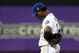 NEW YORK - MAY 11:  Jose Reyes #7 of the New York Mets reacts after commiting an error in the seventh inning against the Atlanta Braves on May 11, 2009 at Citi Field in the Flushing neighborhood of the Queens borough of New York City.  (Photo by Jim McIsaac/Getty Images)