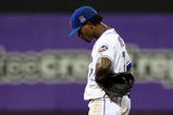 NEW YORK - MAY 11:  Jose Reyes #7 of the New York Mets reacts after commiting an error in the seventh inning against the Atlanta Braves on May 11, 2009 at Citi Field in the Flushing neighborhood of the Queens borough of New York City.  (Photo by Jim McIsaac/Getty Images)