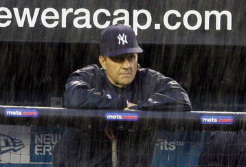 NEW YORK - MAY 19:  Manager Joe Torre of the New York Yankees looks on against the New York Mets at Shea Stadium May 19, 2007 in the Flushing neighborhood of the Queens borough of New York City.  (Photo by Jim McIsaac/Getty Images)