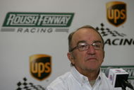 LOUDON, NH - SEPTEMBER 12: Jack Roush, team owner, at a press conference to announce UPS would join Roush Fenway Racing for the 2009 season at New Hampshire Motor Speedway on September 12, 2008 in Loudon, New Hampshire. (Photo by Chris Trotman/Getty Images for NASCAR)