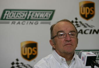 LOUDON, NH - SEPTEMBER 12: Jack Roush, team owner, at a press conference to announce UPS would join Roush Fenway Racing for the 2009 season at New Hampshire Motor Speedway on September 12, 2008 in Loudon, New Hampshire.  (Photo by Chris Trotman/Getty Images for NASCAR)