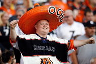 CINCINNATI - SEPTEMBER 27: A Cincinnati Bengals fans is pictured during the game against the Pittsburgh Steelers at Paul Brown Stadium on September 27, 2009 in Cincinnati, Ohio. The Bengals won 23-20. (Photo by Andy Lyons/Getty Images)