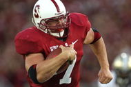 PALO ALTO, CA - SEPTEMBER 26:  Toby Gerhart #7 of the Stanford Cardinal runs against the Washington Huskies at Stanford Stadium on September 26, 2009 in Palo Alto, California.  (Photo by Jed Jacobsohn/Getty Images)