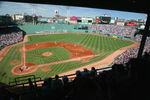 BOSTON - AUGUST 31:  A general view of Fenway Park and the Green Monster during a game between the New York Yankees and the Boston Red Sox on August 31, 2003 in Boston, Massachusetts.  The Yankees defeated the Red Sox 8-4. (Photo by Rick Stewart/Getty Images)
