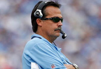 NASHVILLE, TN - SEPTEMBER 20:  Jeff Fisher the Head Coach of the Tennessee Titans is pictured during the NFL game against the Houston Texans at LP Field on September 20, 2009 in Nashville, Tennessee.  The Texans won 34-31.  (Photo by Andy Lyons/Getty Images)