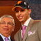 NEW YORK - JUNE 25:  NBA Commissioner David Stern poses for a photograph with the seventh overall draft pick by the Golden State Warriors,  Stephen Curry during the 2009 NBA Draft at the Wamu Theatre at Madison Square Garden June 25, 2009 in New York City. NOTE TO USER: User expressly acknowledges and agrees that, by downloading and/or using this Photograph, User is consenting to the terms and conditions of the Getty Images License Agreement.  (Photo by Jim McIsaac/Getty Images)