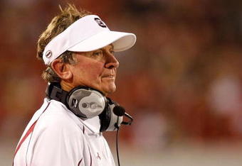 ATHENS, GA - SEPTEMBER 12:  Head coach Steve Spurrier of the South Carolina Gamecocks against the Georgia Bulldogs at Sanford Stadium on September 12, 2009 in Athens, Georgia.  (Photo by Kevin C. Cox/Getty Images)