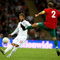 LONDON, ENGLAND - OCTOBER 14:  David Beckham of England crosses the ball during the FIFA 2010 World Cup Qualifying Group 6 match between England and Belarus at Wembley Stadium on October 14, 2009 in London, England.  (Photo by Phil Cole/Getty Images)