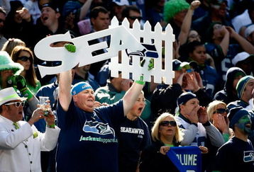 SEATTLE , WA - OCTOBER 11: A fan of the Seattle Seahawks holds a of sign during the game againstthe Jacksonville Jaguars at Qwest Field on October 11, 2009 in Seattle, Washington.  (Photo by Jonathan Ferrey/Getty Images)