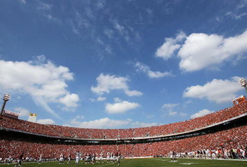 DALLAS - OCTOBER 11:  The Oklahoma Sooners play the Texas Longhorns during the Red River Rivalry at the Cotton Bowl on October 11, 2008 in Dallas, Texas.  (Photo by Ronald Martinez/Getty Images)