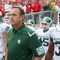 MADISON, WI - SEPTEMBER 26: Head coach Mark Dantonio of the Michigan State Spartans gets ready to lead his team onto the field before the game against the Wisconsin Badgers on September 26, 2009 at Camp Randall Stadium in Madison, Wisconsin. (Photo by Jonathan Daniel/Getty Images)