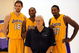 EL SEGUNDO, CA - SEPTEMBER 29:  Pau Gasol #16, Kobe Bryant #24, Coach Phil Jackson and Ron Artest #37 of the Los Angeles Lakers pose for a photograph during Lakers media day at their training facility on  September 29, 2009 in El Segundo, California. NOTE TO USER: User expressly acknowledges and agrees that, by downloading and/or using this Photograph, user is consenting to the terms and conditions of the Getty Images License Agreement.  (Photo by Kevork Djansezian/Getty Images)
