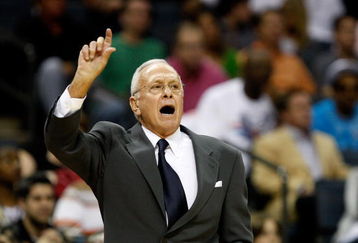 CHARLOTTE, NC - MARCH 31:  Head coach Larry Brown of the Charlotte Bobcats yells to his team during their game against the Los Angeles Lakers at Time Warner Cable Arena on March 31, 2009 in Charlotte, North Carolina.  NOTE TO USER: User expressly acknowledges and agrees that, by downloading and/or using this Photograph, user is consenting to the terms and conditions of the Getty Images License Agreement.  (Photo by Streeter Lecka/Getty Images)