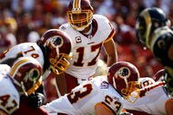 LANDOVER, MD - SEPTEMBER 20:  Quarterback Jason Campbell #17 of the Washington Redskins against the St. Louis Rams during their game on September 20, 2009 at FedEx Field in Landover, Maryland. The Redskins defeated the Rams by a score of 9-7.  (Photo by Win McNamee/Getty Images)