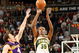 SEATTLE - JANUARY 14:  Kevin Durant #35 of the Seattle SuperSonics shoots the outside jump shot against Luke Walton #4 of the Los Angeles Lakers during the game at Key Arena on January 14, 2008 in Seattle, Washington.  The Lakers won 123-121.  NOTE TO USER: User expressly acknowledges and agrees that, by downloading and/or using this Photograph, user is consenting to the terms and conditions of the Getty Images License Agreement. (Photo by Otto Greule Jr/Getty Images)
