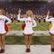 LOS ANGELES - NOVEMBER 8:  The USC Song Girls perform before the game between the California Bears and the USC Trojans on November 8, 2008 at the Los Angeles Memorial Coliseum in Los Angeles, California.  USC won 17-3.  (Photo by Jeff Golden/Getty Images)