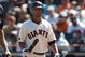 SAN FRANCISCO - SEPTEMBER 09: Kevin Frandsen #19 of the San Francisco Giants is called out on a bunt attempt in the 8th inning against the San Diego Padres during a Major League Baseball game at AT&T Park on September 9, 2009 in San Francisco, California. (Photo by Jed Jacobsohn/Getty Images)