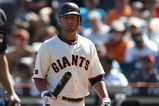 SAN FRANCISCO - SEPTEMBER 09: Kevin Frandsen #19 of the San Francisco Giants is called out on a bunt attempt in the 8th inning against the San Diego Padres during a Major League Baseball game at AT&T Park on September 9, 2009 in San Francisco, California. (Photo by Jed Jacobsohn/Getty Images)